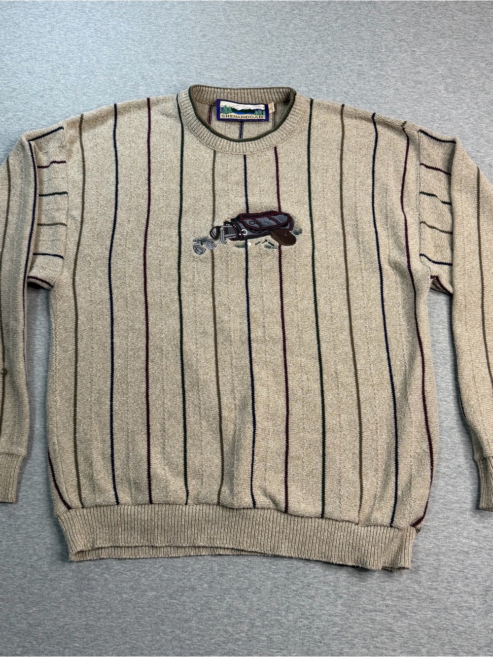 Vintage Shenandoah Sweater Mens Large Golf Embroidered USA 90s Grandpacore Retro